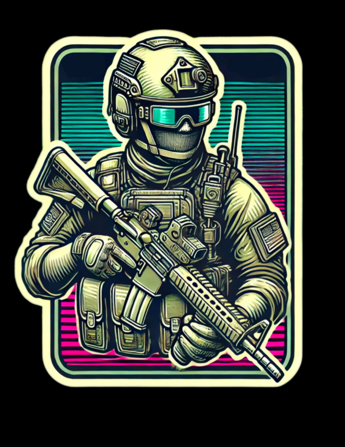 Tactical Neon Sticker
